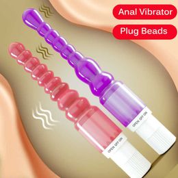 Toy jouet massageur Massage Articles S / L Jelly Anal Vibrator G Spot Beads Vibrateurs Butt Plux Toys Sex For Woman Couple Masturbator Prostate