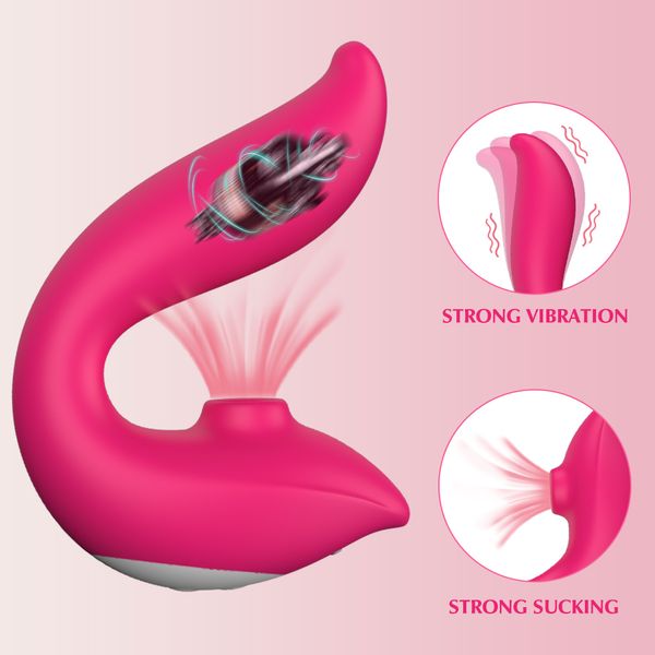 sex toy masseur Massage puissant femelle ventouse double moteur clitoridien vagin stimulateur 12 fréquences portable masturbateur gode vibrateur Sex Toys