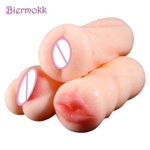 Juguete sexual masajeador masturbador juguetes orales eróticos para hombres realista Garganta Profunda hombre Mini Vagina Artificial boca Anal