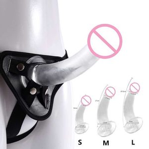 Seksspeeltje Stimulator mannen Strap-on Realistische Dildo Broek voor Mannen Dubbele Dildo met Ringen Man Strapon Harnas riem Volwassen Spelletjes Dropshipping