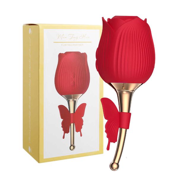 Masseur de jouets sexuels Nouveau vibratrice de suceur clitorien vibratrice de fleur de rose vibrateurs clituisant stimulateur vagin pussy masseur adulte toys for women orgasm