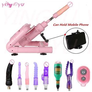 Sex Toy masseur nouveau Design Bluetooth Selfie Machine 6 Cm course télescopique pistolet automatique avec accessoires de gode ensemble jouets sexuels