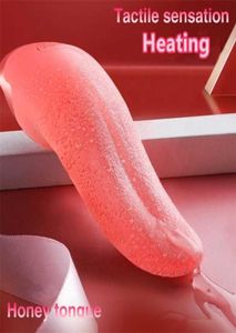 Masseur de jouets sexuels Nouveau design Tongue Licking Chauffage G Masseur à spot Vibrateur clitoral Clitor Toys for Women Masturbator Shop Adults8251475