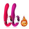 SS22 Masseur de jouets sexuels Nouveau vibratrice de chauffage ￠ double stimulateur Vibratrice Multi-vitesse vibratrice vibrante du clitoris masseur de la langue