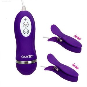 Juguete sexual masajeador pezón vibrador 10 abrazaderas de frecuencia masaje de pecho estimulador juguetes para mujeres masturbación femenina juegos para adultos