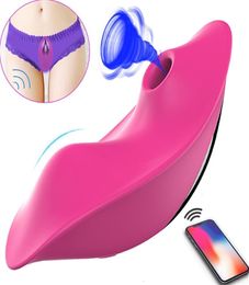 Sexe jouet masseur Vibratrice invisible suce femme clitoris stimulation application bluetooth wireless Control mamelon adulte toys1752982015