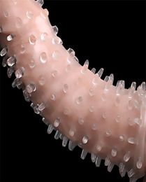 Sex Toy Massager Penis Extension for Men Cock Ring Sleeve Extender herbruikbare spikes vertraging Kit Toys Tough Couple Tools Erotic Produc5106314