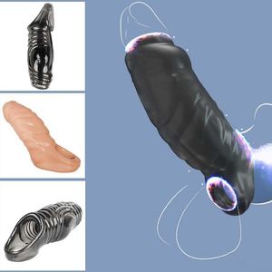 Sekspeelgoed Massager Penis Sleeve heren voorhuid pik ring vergroting vertraging ejaculatie voor mannen intieme goederen