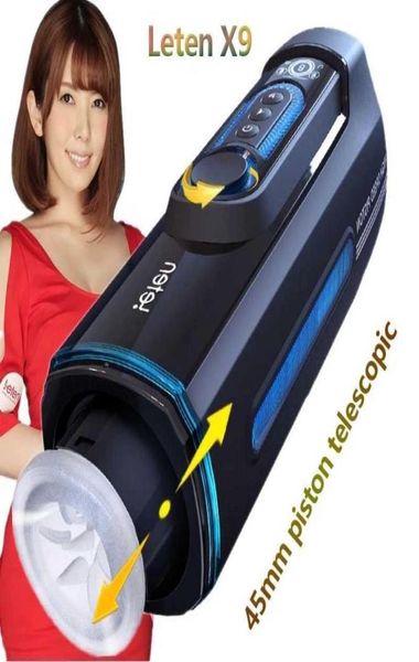 Sex Toy Masseur Piston Poussée Masturbateur Mâle Chauffage Rétractable Interaction Vocale Machine Électrique Jouets Télescopiques pour Men9740343