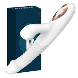 Seksspeeltje stimulator Konijnenvibrator Zuigen Clitoris Tonglikken G-spot Telescopische Schommel Verwarming Dildo Speelgoed Dames