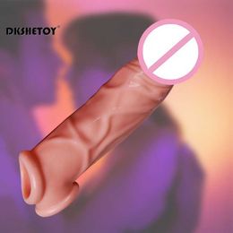 Sex Toy Massager Manicotto del pene realistico Ritardo regolare Eiaculazione riutilizzabile regolabile per il cazzo dell'uomo