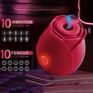 Jouet sexuel masseur Rose rouge vagin succion vibrateur 10 Mode g Spot clitoridien et Sexy stimulateur de mamelon déesses jouets sexuels