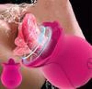 Masseur de jouets sexuels Rose Forme vagin Terbe Licking Vibrateur intime bon Ni2306246
