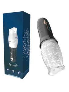 Sex Toy Masseur Rotatif Automatique Vibrant Mâle Masturbateur Pénis Vibrateur Réel Oral Gland Formateur Retard Masturbation Bons Jouets pour Hommes