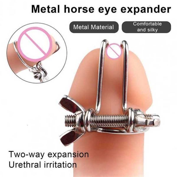 Juguete sexual, masajeador, ojo de caballo, varilla dilatadora uretral, ergonomía creativa, tapón para pene de acero inoxidable 304, catéter divertido masculino