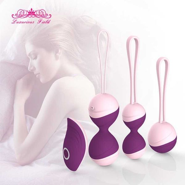 Juguete sexual masajeador seguro de silicona bolas vaginales vibradores para mujeres Sexy Kegel Ben Wa apretar ejercicio mujeres