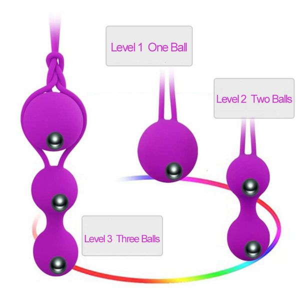 Brinquedo sexual massageador segurança silicone vagina bolas brinquedos femininos kegel ben vaginal aperto exercício vibradores flertando