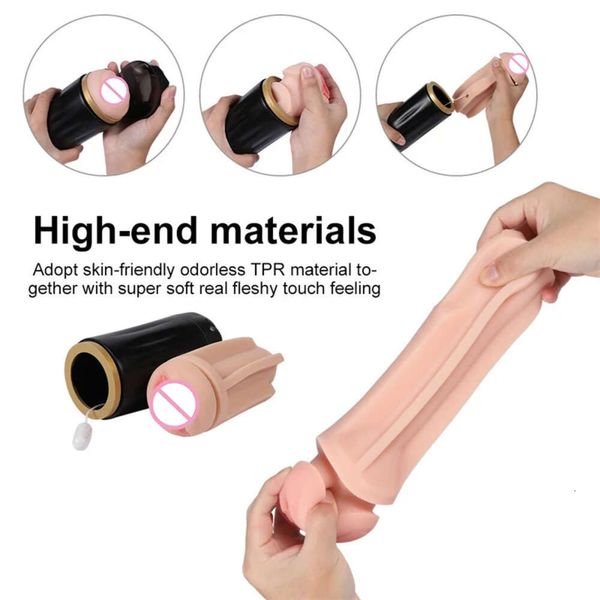 Masseur de jouets sexuels désir sexuels de jouets anaux réalistes pour les adultes vagin industriel rotatif fisting vrais œuf