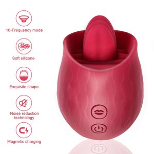 Jouet sexuel masseur Sexy, vibrateur de langue Rose pour femmes, ventouse de Clitoris, mamelon, lèche vaginale et anale, produits féminins, boutique de jouets