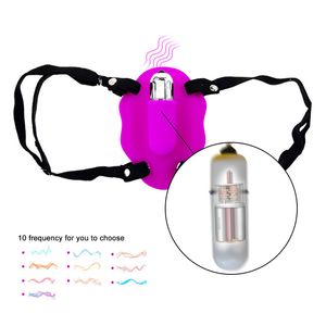 Sexspielzeug-Massagegerät, Silikon-Knopfbatterie, 10 Frequenzen, Schmetterlingsvibratoren, geräuschlos, Klitoris-Stimulator, G-Punkt, Sexspielzeug, Vibratoren für Frauen