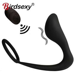 Seksspeeltje Stimulator Siliconen Man Prostaat Massager Vibrerende Butt Plug Anale Vibrator Masturbator g Spot Seksspeeltje Speelgoed voor