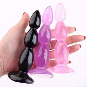 Seksspeeltje Stimulator Zachte Anale Dildo Butt Plug Prostaat Massager Volwassen Homo Fallussen Kralen G-spot Speelgoed voor mannen Vrouwen Producten