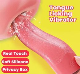 Masseur de jouets sexuels à languette douce Licking Vibrator Toys for Women Masturbator Clitator Clitoris Stimulateur G Spot Massage Vagina Dil7401001