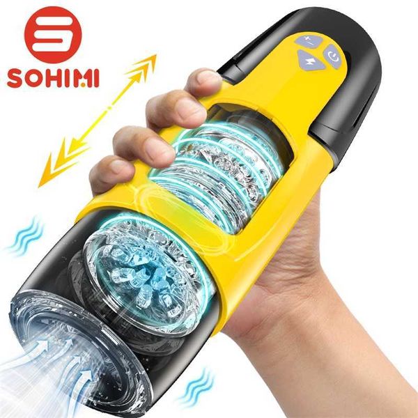 Sohimi Dark Knight – jouet sexuel masseur automatique pour homme, masturbateur sous vide, tasse électrique pour homme, véritable aspiration vaginale, pipe pour adulte