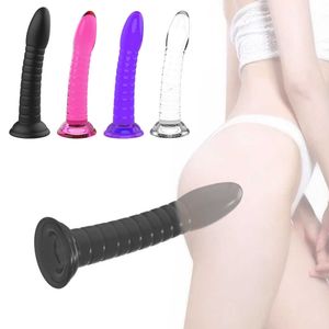 Sex toy Massager Juguete Masajeador Consolador Anal Suministros para Adultos Gode Pene Caballo Dilido Silicona Líquida Sexo Porno Juguetes Realistas Enormes para Mujer