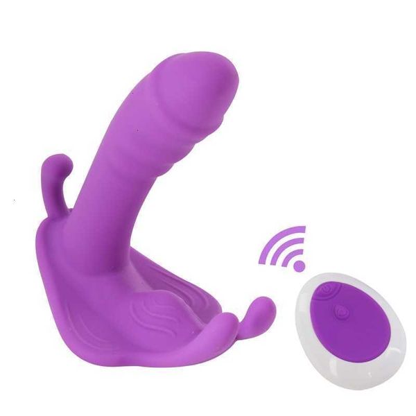 Juguetes sexuales Masajeadores Control remoto inalámbrico Usando mariposa 10 Frecuencia Vibrador Productos femeninos Masaje Dispositivo de masturbación Juguete sexual Diversión