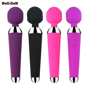 Sex toy masseur USB Rechargeable Microphone G-spot Vibromasseur Masseur Étanche Double Vibration pour Femmes Adulte Produit 4 Couleur