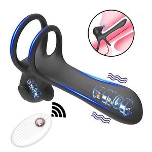 Juguete sexual masajeador, anillo vibratorio para pene para hombres y castidad, estimulación del clítoris, pene, masturbador para hombres, parejas adultas, hombre