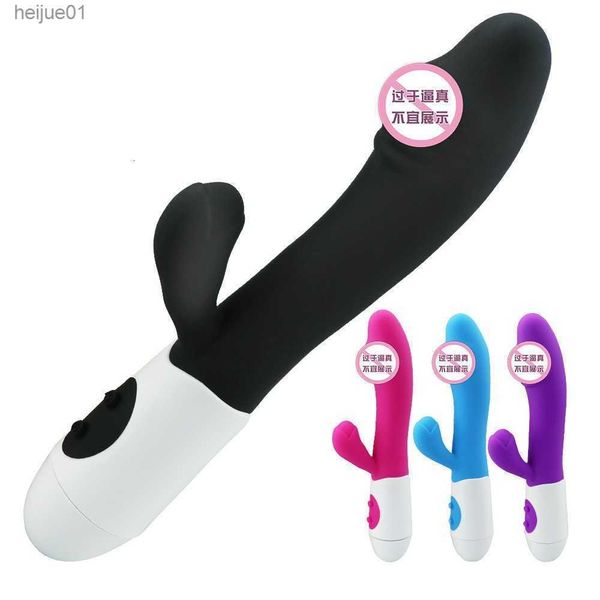 Sex Toy Masseur Vibromasseur Produits pour adultes Simulation Point G Appareil de massage à double choc Masturbateur féminin classique L230518