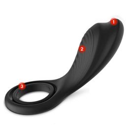 Sex Toy Masseur Vibrateur Silicone Penis Sleeve Extender Vibrant Big Cock Ring Jouets pour Homme Reincool