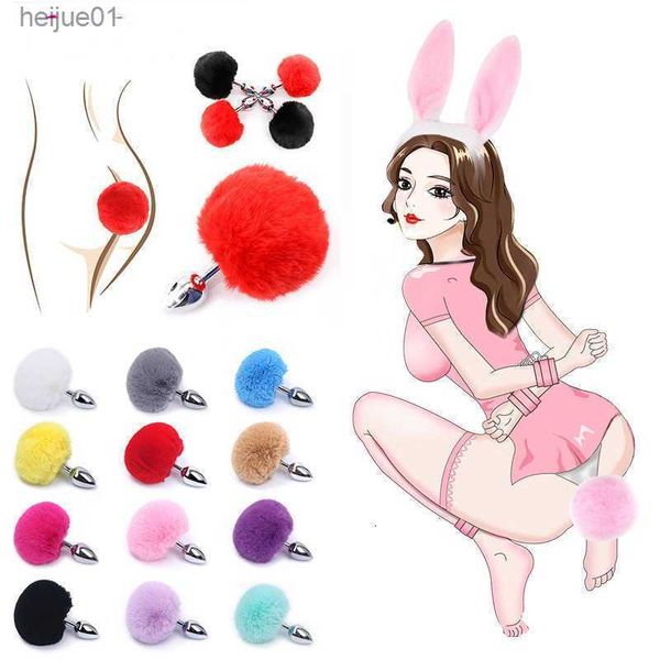 sex toy masseur vibrateurPlush Lapin Queue Anal Plug Érotique Gode Masseur De La Prostate Butt Produits Pour Adultes Cosplay Adultes Jeux Sex Toys pour Femme L230518