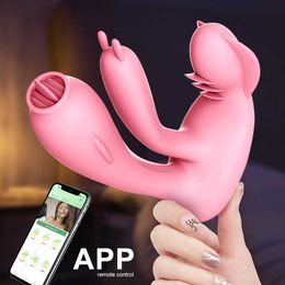 Sex toy masseur sans fil Bluetooth G Spot gode vibrateur pour femmes portable Pantis App contrôle vibrant 18 femelle chatte langue léchage godes