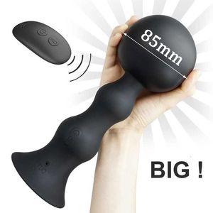 Sex Toy Massager draadloze afstandsbediening opblaasbare mannelijke prostaatmassager enorme balverlenging buttplug vibrator anale speelgoed voor mannen vrouwen