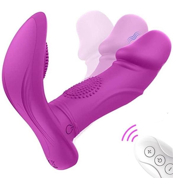 Masajeador de juguetes sexuales Vibrador remoto inalámbrico para mujeres Consolador portátil Estimulador de clítoris y vagina Masajeador de punto g Juguetes Masturbación femenina1318844