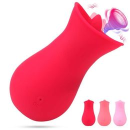 Sex toy masseur y Tongue Licking Vibrator Pour Femmes Clitoris Sucker Nipple Licks Anal Toys Femme Masturbateur Adultes Produits Érotiques Boutique