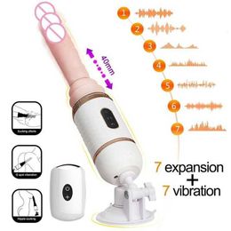 Masseur de jouets sexuels Yeain Gun Machine Masturbation féminine automatique avec fonction de chauffage Modes de vibration multiples et niveaux de poussée