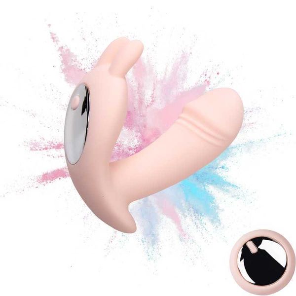 Juguetes sexuales masajeador Yunaige Control remoto Saltar huevos Ropa invisible para mujeres Punto G Choque fuerte Masturbación Productos de juguetes sexuales Vibrador de cabeza de conejo