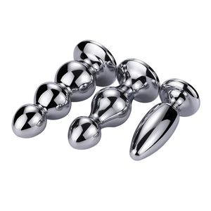 Seksspeelgoedmassagers volwassen grote buttplug metaal anale kralen anale speelgoed voor vrouw mannen prostaat massager pluggen dilator gay