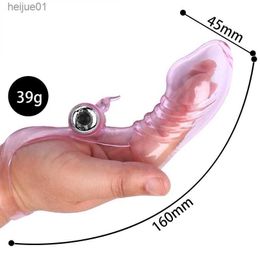 Masseurs de jouets sexuels Linwo Finger Sleeve Vibrator g Spot Massage Clitoris Stimuler Masturbateur Femme Jouets pour Femmes Boutique Produits Pour Adultes L230518