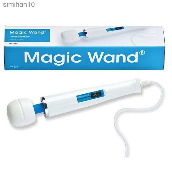 Masseurs de jouets sexuels Magic Wand Vibrators HV-260R 110-240V AV Hitachi Full Body Wand Massager Rechargeable Electric Sexy Toys US EU AU UK Plug L230518