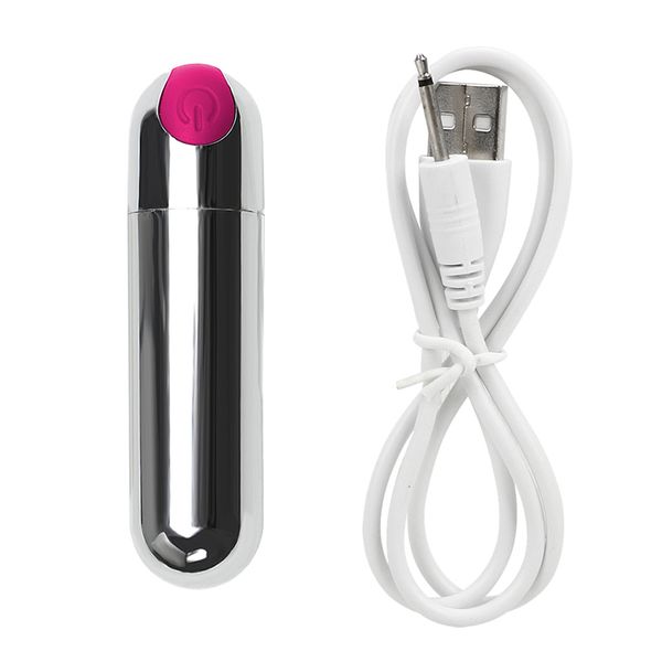 Massagers de juguete sexual USB Cargando 10 velocidades Mini Vibradores de Bullet Dildo Vagina Masajera anal