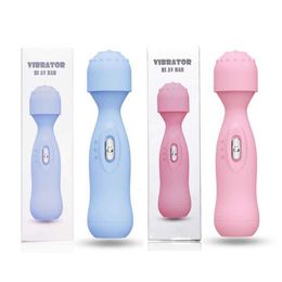 Sex toy s masager Masseurs électriques Lance vibrante Bouteille rechargeable pour femmes Taille mini Conversion de fréquence AV Bâton de massage Adulte M0JU