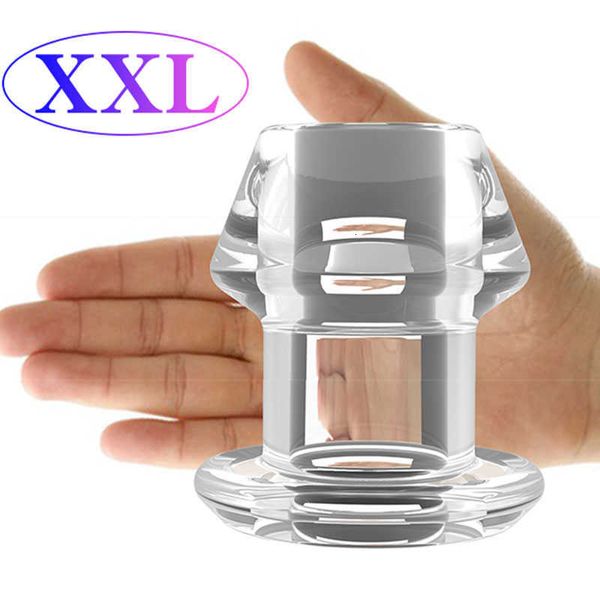 Sex toy s masager Masseur Vibrateur Creux Butt Plug avec Insert Plug/tunnel/Énorme Anal Spéculum Anus Dilatateur Sm Enema Jouets 32EQ RACA GDCM