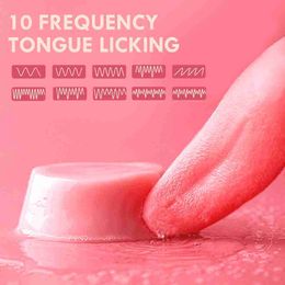 Sex toy Masseurs électriques Articles de beauté Vibromasseur à lécher la langue pour femmes Rechargeable Stimulation du mamelon du point G Mini Orgasme clitoris sexy D6I1 T13T GIW8