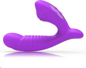 Sex Toy Spot Clitoral G Vibrateur pour Double Stimulation Stimulateur Femmes avec 10 Puissants Vibrants Rechargeables Vagin Mamelons Anal 4I1V