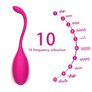 Sex toy Jouet Masseur 10 Vitesse G-spot Vibrateurs pour Femmes Vibrant Oeuf Cône Exercice Vaginal Ball Télécommande Bullet Vibrator Toys 0IMD